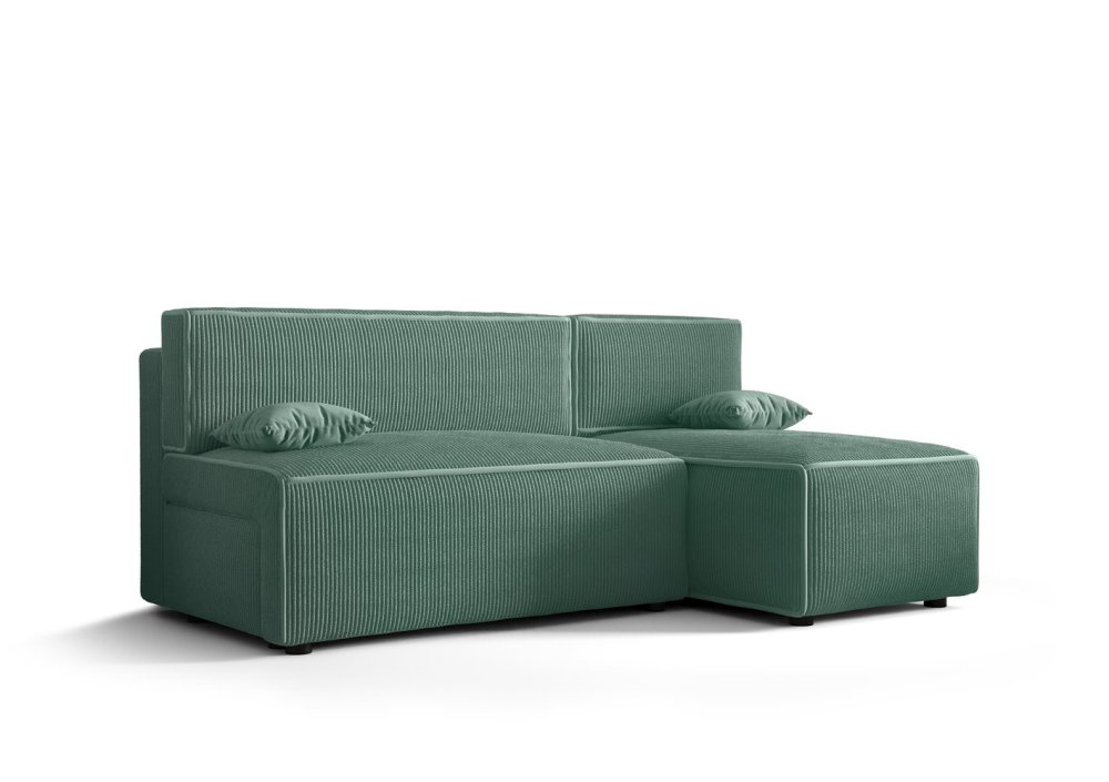 Veneti Pohodlná sedačka s úložným priestorom RADANA - svetlo zelená